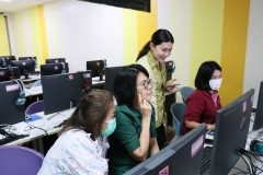 ภาพบรรยากาศการอบรม การสร้างสื่อประชาสัมพันธ์ ด้วยเทคนิค Canva