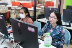 ภาพบรรยากาศการอบรม การสร้างสื่อประชาสัมพันธ์ ด้วยเทคนิค Canva