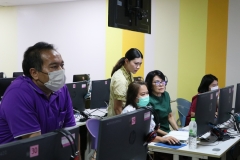 ภาพบรรยากาศการอบรม การสร้างสื่อประชาสัมพันธ์ ด้วยเทคนิค Canva