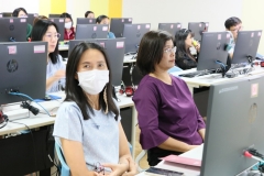 ภาพบรรยากาศการอบรม การสร้างสื่อประชาสัมพันธ์ ด้วยเทคนิค Canva