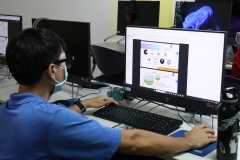 ภาพบรรยากาศการอบรม การสร้างสื่อประชาสัมพันธ์ ด้วยเทคนิค Canva