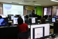 ภาพบรรยากาศการอบรม การสร้างสื่อประชาสัมพันธ์ ด้วยเทคนิค Canva