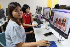 ภาพบรรยากาศการอบรม การสร้างสื่อประชาสัมพันธ์ ด้วยเทคนิค Canva