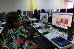 ภาพบรรยากาศการอบรม การสร้างสื่อประชาสัมพันธ์ ด้วยเทคนิค Canva